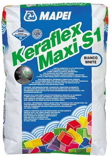 Poza cu Adeziv flexibil pt placi mari Mapei Keraflex Maxi S1 alb