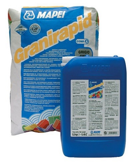 Poza cu Adeziv piatra naturala Mapei GraniRapid gri 28kg