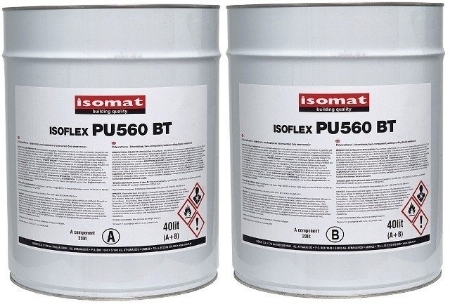 Poza cu Hidroizolatie poliuretanic-bituminoasa ISOMAT ISOFLEX-PU 560 BT 40L