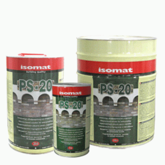 Poza cu Impermeabilizant siliconic pentru suprafeţe împotriva efectului ploii ISOMAT PS-20 3lt