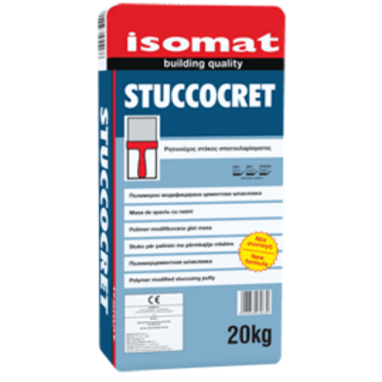 Poza cu Glet fin la interior ISOMAT STUCCOCRET Alb, 20 Kg