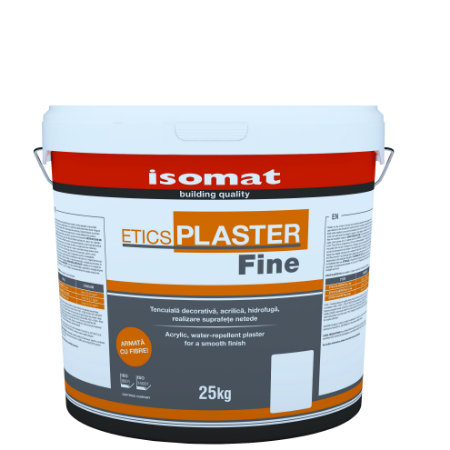 Poza cu Tencuială acrilică gata preparată ISOMAT ETICS PLASTER FINE Alb sau Color, 25kg