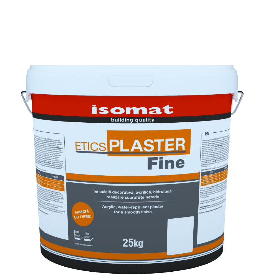 Poza cu Tencuială acrilică gata preparată ISOMAT ETICS PLASTER FINE Alb sau Color, 25kg