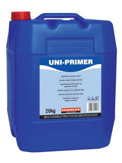 Poza cu Amorsă acrilică, pe bază de apă ISOMAT UNI-PRIMER Alb 20kg