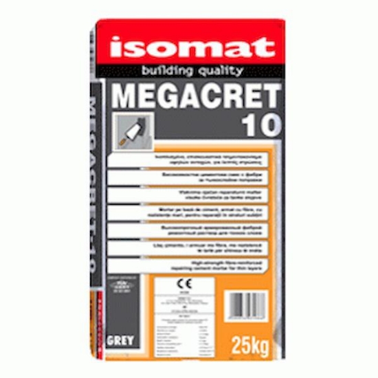 Poza cu Mortar reparaţii beton de clasa R3, ISOMAT MEGACRET-10 Gri, 25kg