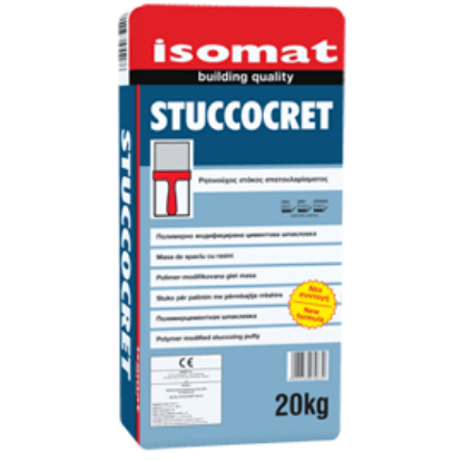 Poza cu Glet fin la interior ISOMAT STUCCOCRET Alb, 20 Kg